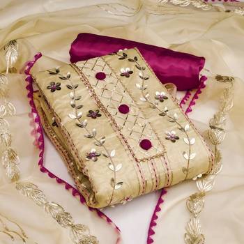 Yellow gota chanderi silk salwar 1