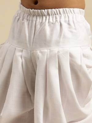 Sanwara Boy's Cotton Solid Pink Colour Pathani With Cawl 5