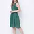 Playful combat green lace design beachwear Dress