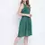 Playful combat green lace design beachwear Dress