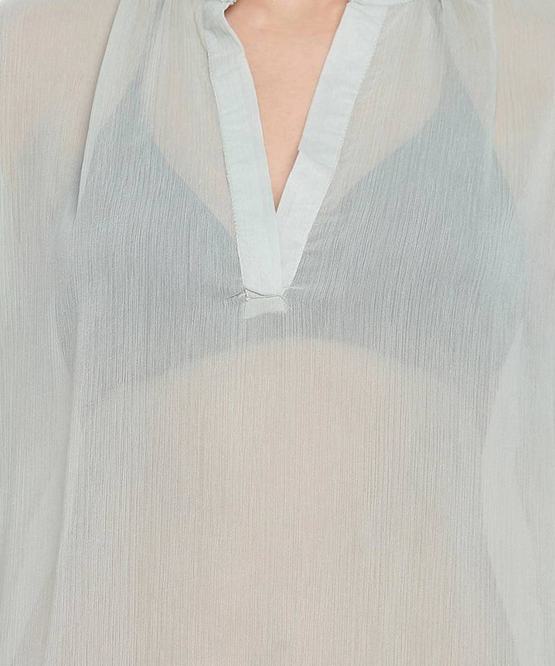 Verdant fluid  Green beachwear dress