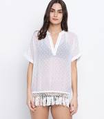 Vanilla white beachwear women dress