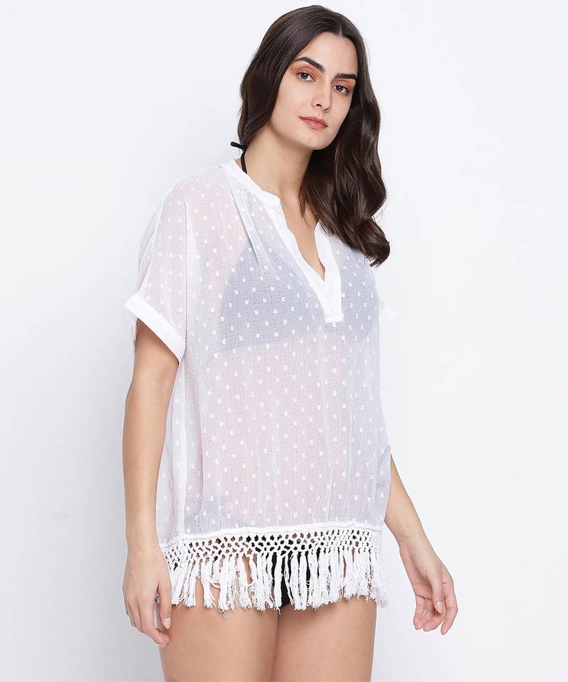 Vanilla white beachwear women dress