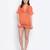 Tappy orange fringes design  women beachwear dress