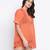 Tappy orange fringes design  women beachwear dress