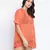 Tappy orange fringes design  women beachwear dress