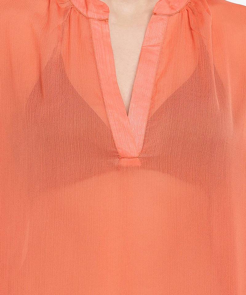 Tappy orange fringes design  women beachwear dress