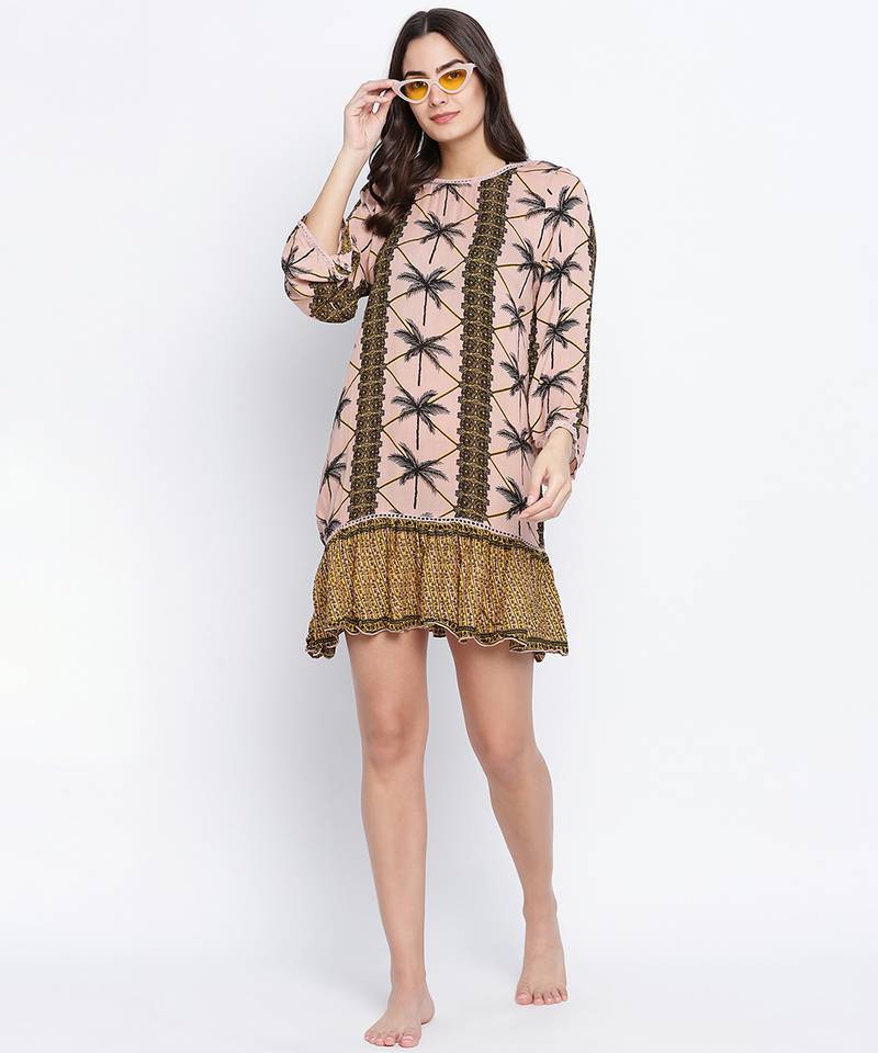 Ballestic blazz laced up women beachwear Dress