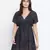 Galaxy black Flower Mesh  tie knot women beach dress