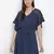 Combel solid blue becahwear kaftan
