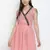 Coral pink elasticated women beachdress