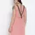 Coral pink elasticated women beachdress