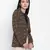 Pomp brown printed women blazer jacket