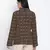 Pomp brown printed women blazer jacket