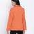 Rara solid orange women blazer jacket