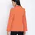 Rara solid orange women blazer jacket