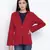 Frump classy maroon women blazer jacket
