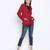 Frump classy maroon women blazer jacket