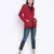 Frump classy maroon women blazer jacket
