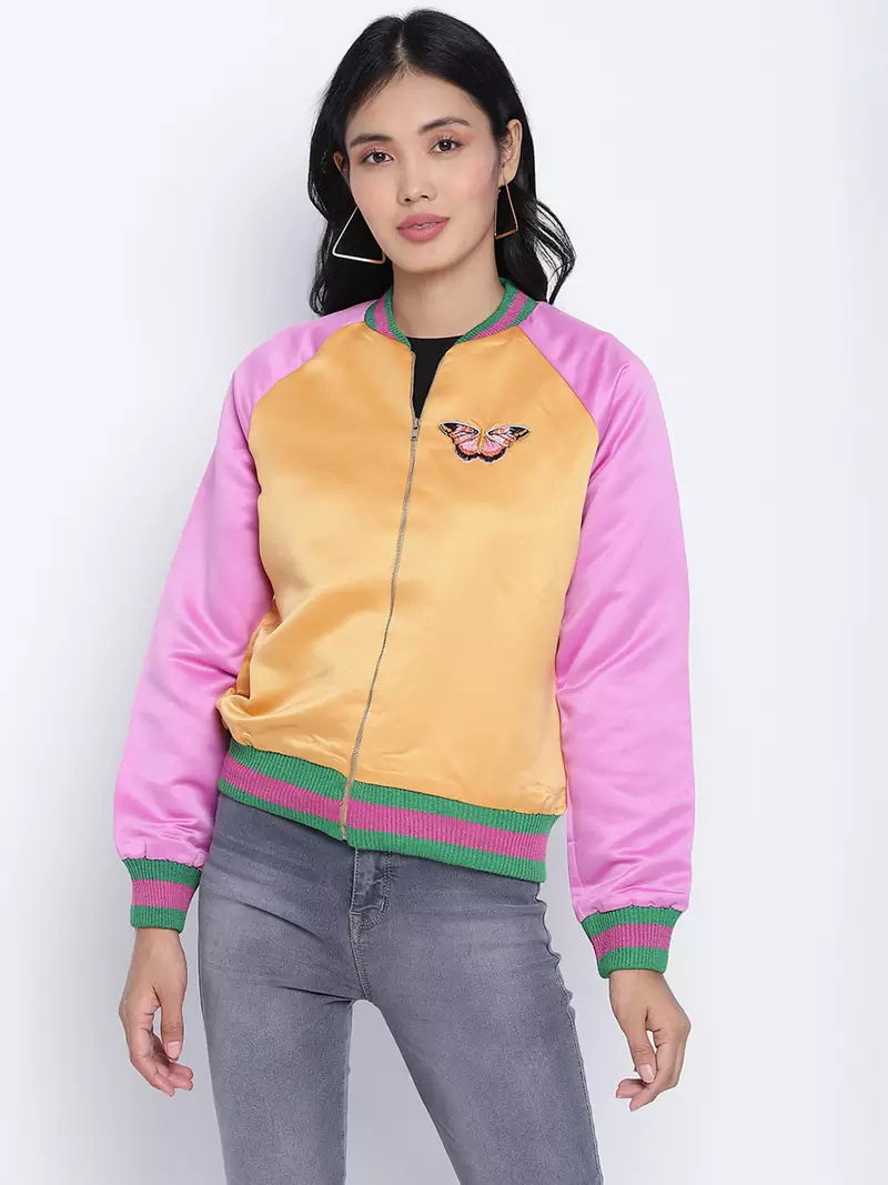 Bandish color comfy women Bomber jacket