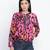 Rellish mutlicolor animal print women bomber jacket