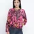 Rellish mutlicolor animal print women bomber jacket