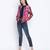 Rellish mutlicolor animal print women bomber jacket