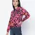 Rellish mutlicolor animal print women bomber jacket