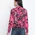 Rellish mutlicolor animal print women bomber jacket