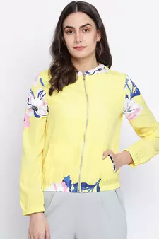 Dollistic Yellow women bomber jacket