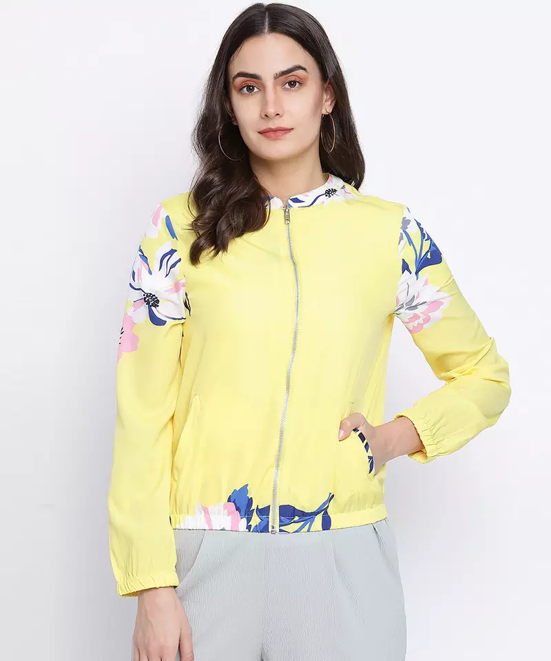 Dollistic Yellow women bomber jacket