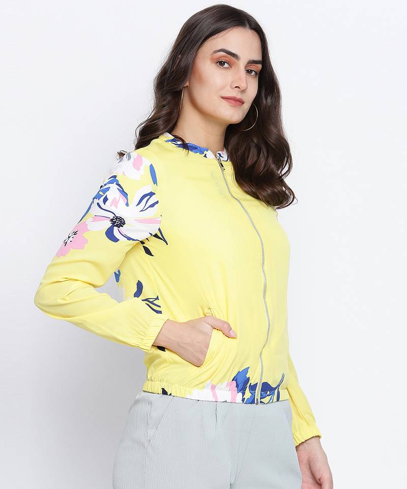 Dollistic Yellow women bomber jacket
