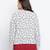 Qalazic white floral print women bomber jacket