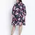 Chic blee muticolor forallic plus size tie knot dress