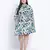 Drama mellz floral print plus szie tie knot dress
