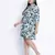 Drama mellz floral print plus szie tie knot dress