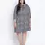 Abanic floric plus size tie knot dress