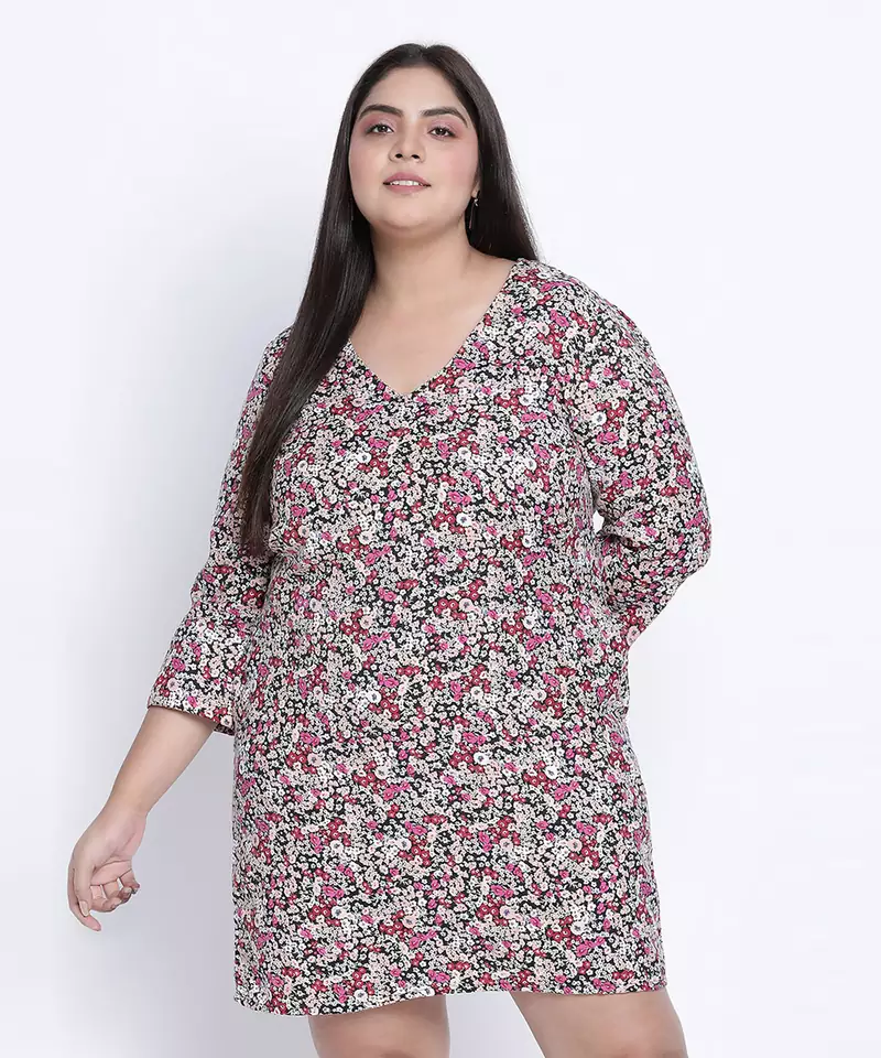 Bazzy Bliss muticolor plus szie dress