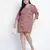 Slaazz orangtic printed plus size dress