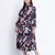 Party hep floral print plus size wpomen dress