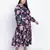 Party hep floral print plus size wpomen dress