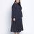 Aaquanic black printed plus size dresss