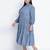 Sea shore aqua blue plus size dress