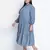 Sea shore aqua blue plus size dress