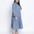 Sea shore aqua blue plus size dress
