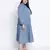 Sea shore aqua blue plus size dress