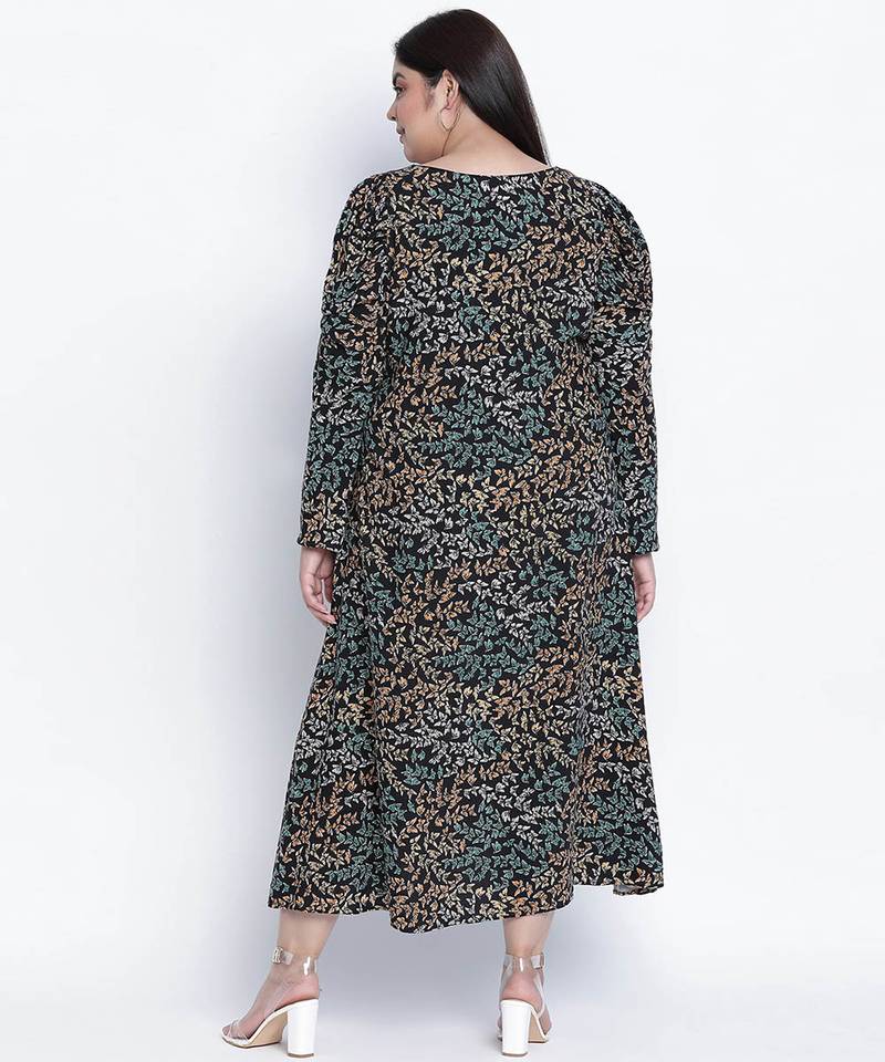 Gazzing multicolor animal printed plus size dress