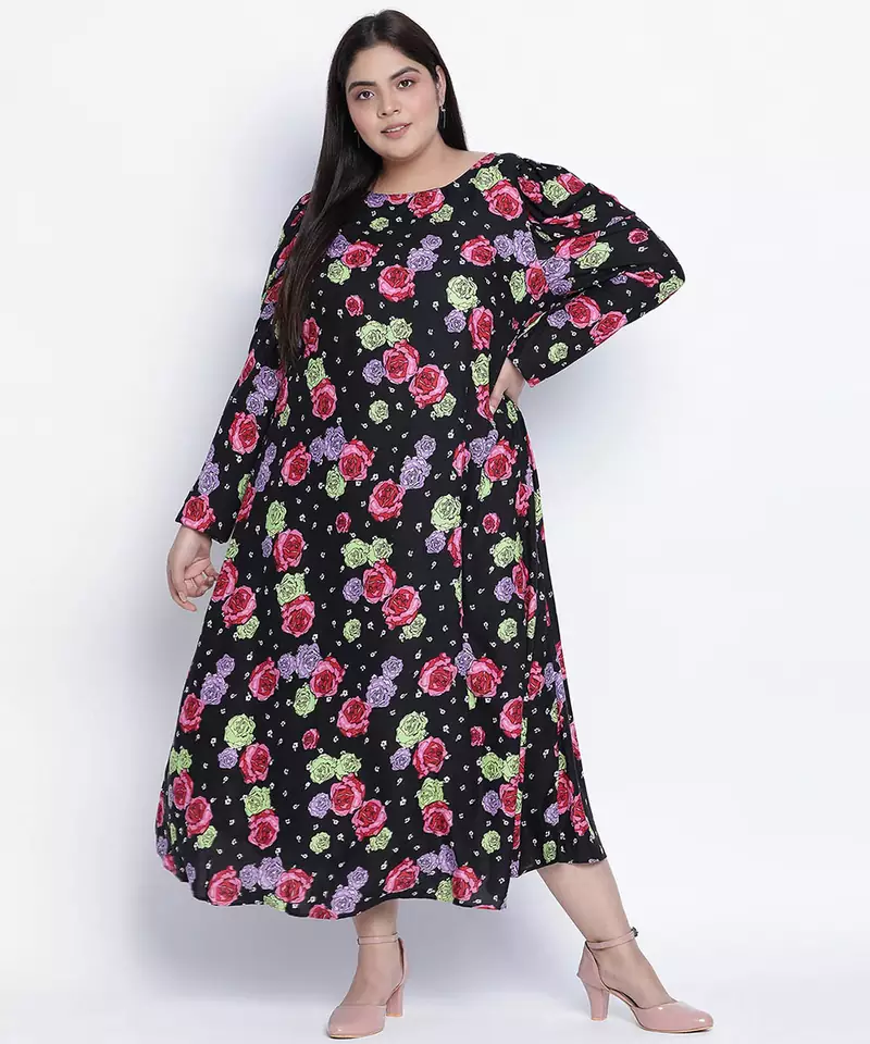Maddlic floristic plus size dress