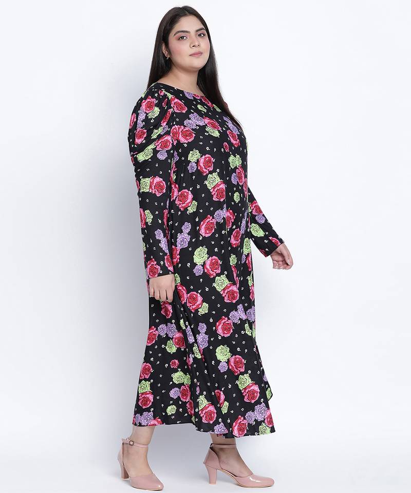 Maddlic floristic plus size dress