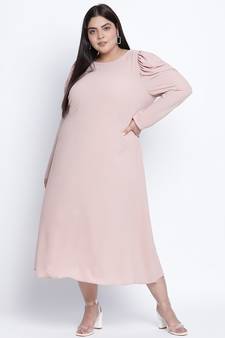Bizzarie peach bon-bon moss plus size dress